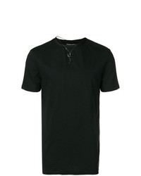 Мужская черная футболка с круглым вырезом от Alexander McQueen