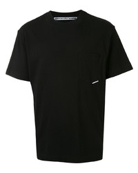Мужская черная футболка с круглым вырезом от Alexander Wang