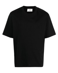 Мужская черная футболка с круглым вырезом от Ami Paris