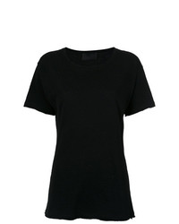 Женская черная футболка с круглым вырезом от Andrea Bogosian