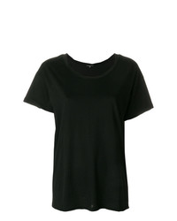 Женская черная футболка с круглым вырезом от Ann Demeulemeester