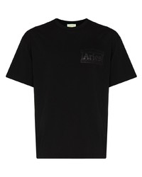 Мужская черная футболка с круглым вырезом от Aries