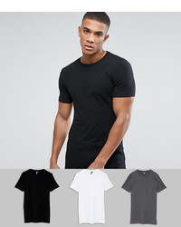Мужская черная футболка с круглым вырезом от ASOS DESIGN