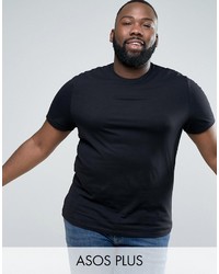 Мужская черная футболка с круглым вырезом от Asos