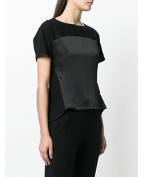 Женская черная футболка с круглым вырезом от Y-3