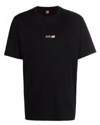 Мужская черная футболка с круглым вырезом от AUTRY