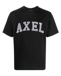 Мужская черная футболка с круглым вырезом от Axel Arigato