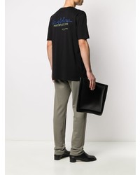 Мужская черная футболка с круглым вырезом от Haider Ackermann