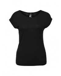 Женская черная футболка с круглым вырезом от Baon