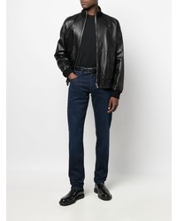 Мужская черная футболка с круглым вырезом от Herno