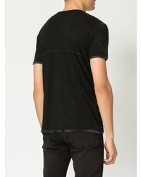 Мужская черная футболка с круглым вырезом от Avant Toi