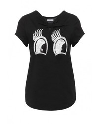 Женская черная футболка с круглым вырезом от BeaYukMui