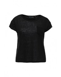 Женская черная футболка с круглым вырезом от Befree