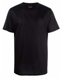 Мужская черная футболка с круглым вырезом от Billionaire