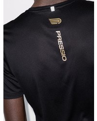 Мужская черная футболка с круглым вырезом от Pressio