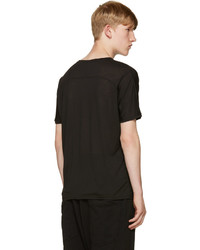 Мужская черная футболка с круглым вырезом от Isabel Benenato