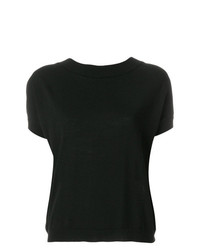 Женская черная футболка с круглым вырезом от Blugirl