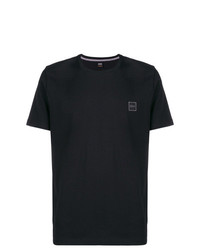 Мужская черная футболка с круглым вырезом от BOSS HUGO BOSS