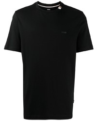 Мужская черная футболка с круглым вырезом от BOSS