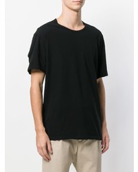 Мужская черная футболка с круглым вырезом от Attachment