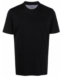 Мужская черная футболка с круглым вырезом от Brunello Cucinelli