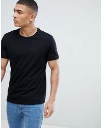 Мужская черная футболка с круглым вырезом от Burton Menswear
