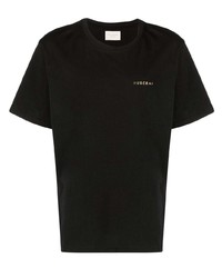 Мужская черная футболка с круглым вырезом от Buscemi