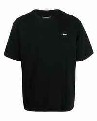 Мужская черная футболка с круглым вырезом от C2h4