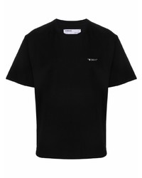 Мужская черная футболка с круглым вырезом от C2h4