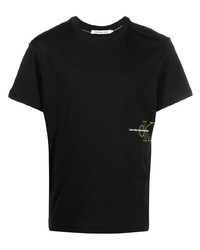 Мужская черная футболка с круглым вырезом от Calvin Klein Jeans
