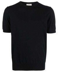 Мужская черная футболка с круглым вырезом от Canali