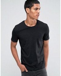 Мужская черная футболка с круглым вырезом от Celio