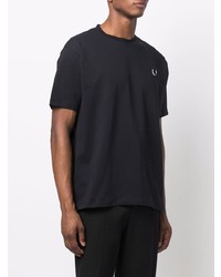 Мужская черная футболка с круглым вырезом от Raf Simons X Fred Perry