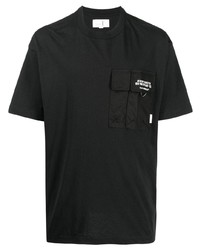 Мужская черная футболка с круглым вырезом от Chocoolate
