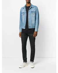 Мужская черная футболка с круглым вырезом от Helmut Lang