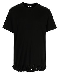 Мужская черная футболка с круглым вырезом от Comme Des Garcons Homme Plus