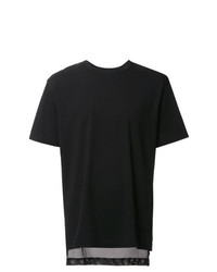 Мужская черная футболка с круглым вырезом от Comme Des Garcons Homme Plus
