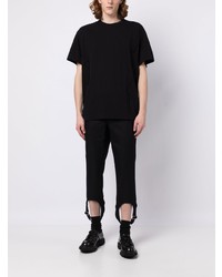 Мужская черная футболка с круглым вырезом от Comme Des Garcons Homme Plus