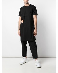 Мужская черная футболка с круглым вырезом от Comme Des Garcons Homme Plus