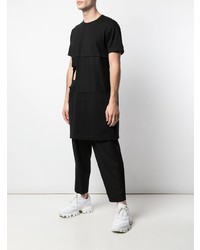 Мужская черная футболка с круглым вырезом от Comme Des Garcons Homme Plus