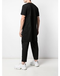 Мужская черная футболка с круглым вырезом от Comme Des Garcons Homme Plus