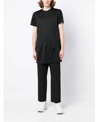 Мужская черная футболка с круглым вырезом от Comme Des Garcons Homme Plus