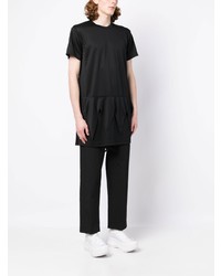 Мужская черная футболка с круглым вырезом от Comme Des Garcons Homme Plus