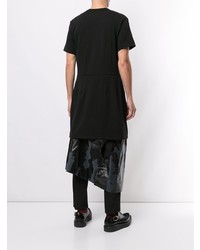 Мужская черная футболка с круглым вырезом от Comme Des Garcons Homme Plus