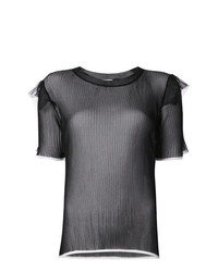 Женская черная футболка с круглым вырезом от Comme Des Garçons Noir Kei Ninomiya
