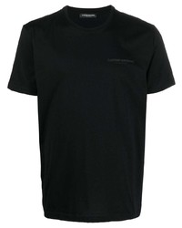 Мужская черная футболка с круглым вырезом от costume national contemporary