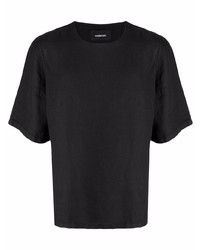 Мужская черная футболка с круглым вырезом от Costumein