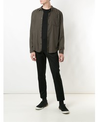 Мужская черная футболка с круглым вырезом от OSKLEN