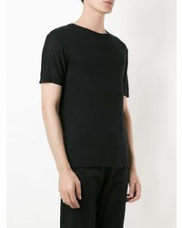 Мужская черная футболка с круглым вырезом от OSKLEN