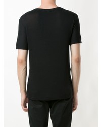 Мужская черная футболка с круглым вырезом от OSKLEN